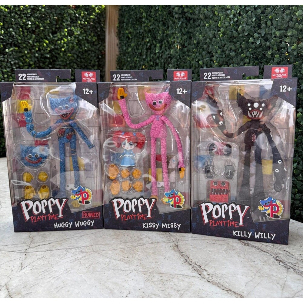 MCFARLANE TOYS POPPY PLAYTIME FIGURES SET HUGGY WUGGY KILLY WILLY KISSY MISSY